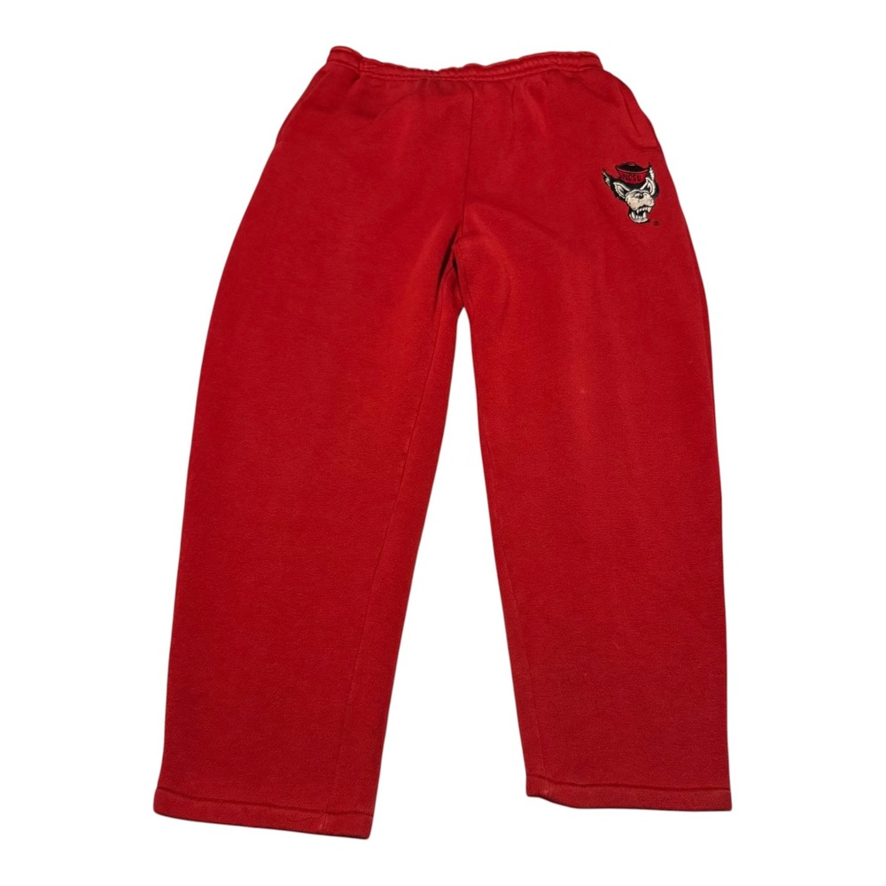 Colosseum Athletics Y2K NC State Wolfpack Red Sweatpants Men's Large Flaw